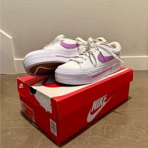 Nike Court Legacy Lift White Rush Fuchsia W Sneakers. Brand New With Box
